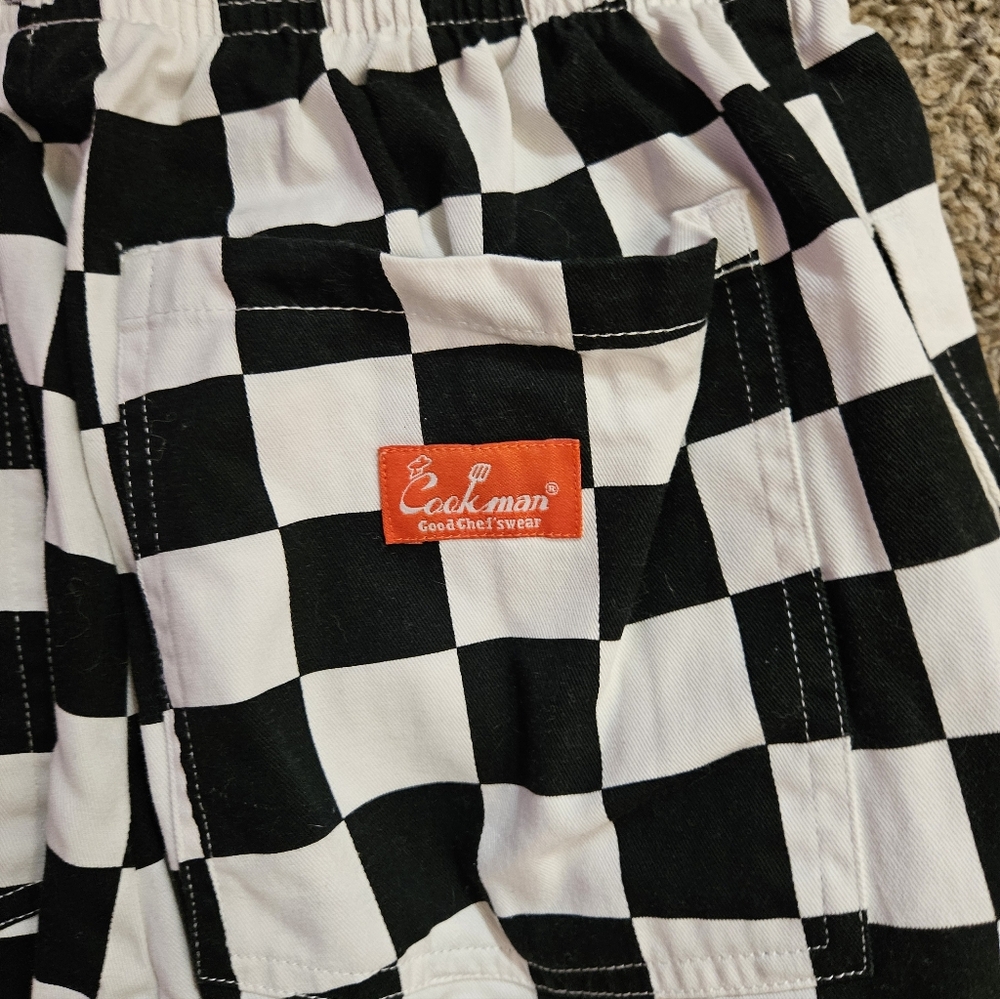 Cookman Black And White Checkered Chef Pants - Picture 7 of 8